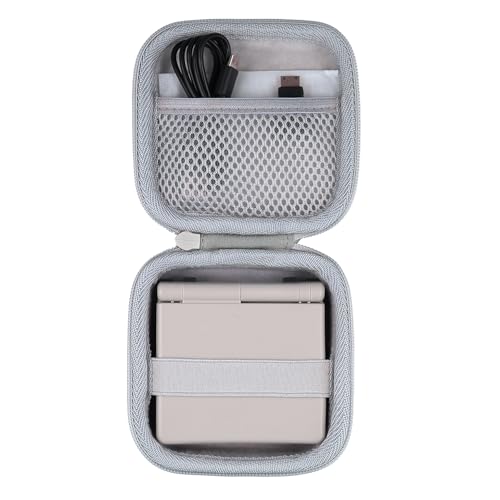 Khanka Hard Case for Anbernic RG Rotate/RG34XXSP/RG35XXSP Retro,White | EVA Hard Shell, Hand Strap Portability, Soft Interior Lining, Secure Custom Fit, Smooth Zipper Opening, Protective Case Only - style: White