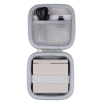Khanka Hard Case for Anbernic RG Rotate/RG34XXSP/RG35XXSP Retro,White | EVA Hard Shell, Hand Strap Portability, Soft Interior Lining, Secure Custom Fit, Smooth Zipper Opening, Protective Case Only - style: White