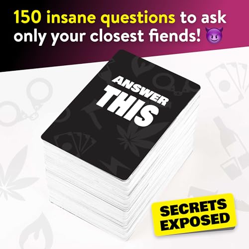 Answer This - How Well Do You Know Your Close Friends? - Hilarious Party Card Game for Adults - Cool Conversation Cards for a Game Night - color: Really Close Friends