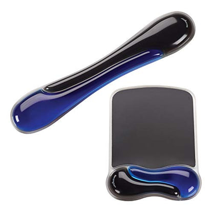 Kensington Duo Gel Mouse & Keyboard Wrist Rest Bundle Set, Ergonomic Keyboard and Mouse Pad With Wrist Support, Keyboard Wrist Rest, Computer Keyboard Pad, Cooling Gel, Non-Skid Backing, Blue K52920WW | Ergonomic gel cushioning, non-skid backing, pairs ke
