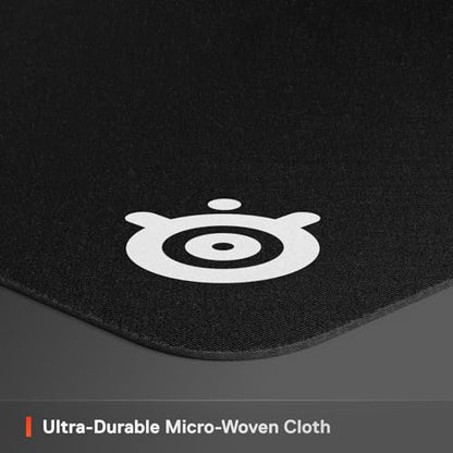 SteelSeries QcK Gaming Mouse Pad - Cloth - Peak Tracking and Stability - Esports Mousepad - Never-Slip - Full Desk Coverage,XXL (Pack of 6) - color: Black, size: XXL (Pack of 6), style: Classic