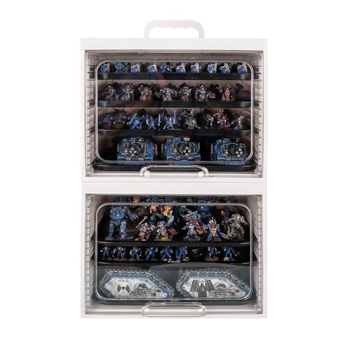 Jucoci Miniatures Storage Case Miniatures Transport Case (2 PCS Set) - size: 2 PCS Set