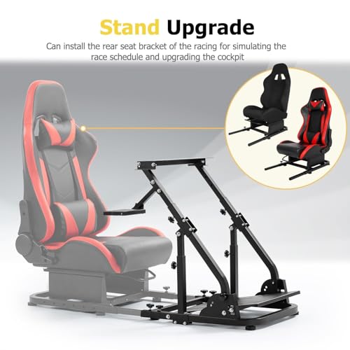 Marada Sim Racing Wheel Stand,Adjustable height angle Steering Wheel Stand | Fit for Logitech G25 G27 G29 G920 G923, for Thrustmaster T300 T248, No Wheel/Pedals/Shifter