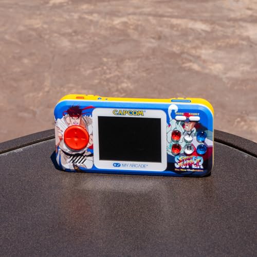 My Arcade Street Fighter II: Capcom, Retro Gaming, 2.8" Screen | Portable Games, 2 Games, Gifts for Birthdays, Blue - style: Street Fighter