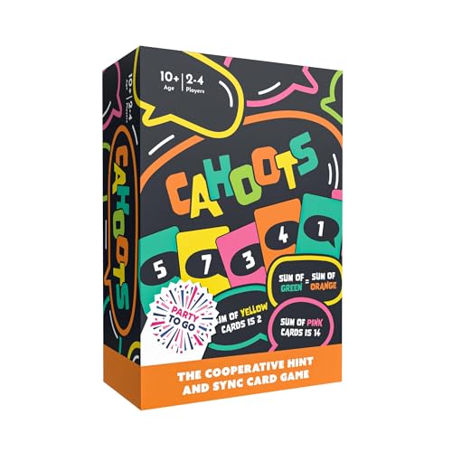 Gamewright - Party to Go - Cahoots 협동 힌트 앤 싱크 카드 게임
