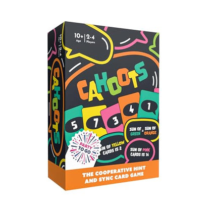 Gamewright - Party to Go - Cahoots 협동 힌트 앤 싱크 카드 게임