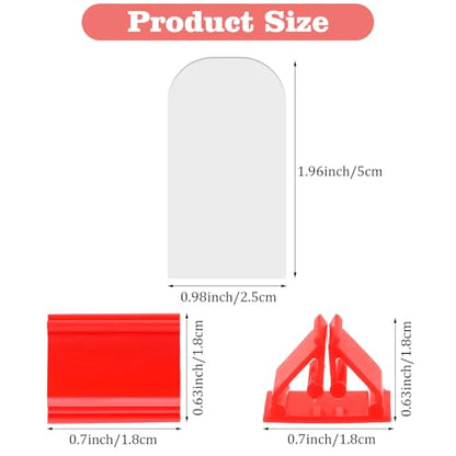 12 Sets Plastic Game Pieces for Board Games, 6 Colors Double-Sided Card Stands with Blank Cards Board GameTable Cards Display Stands for Bingo Game Night Party Supplies