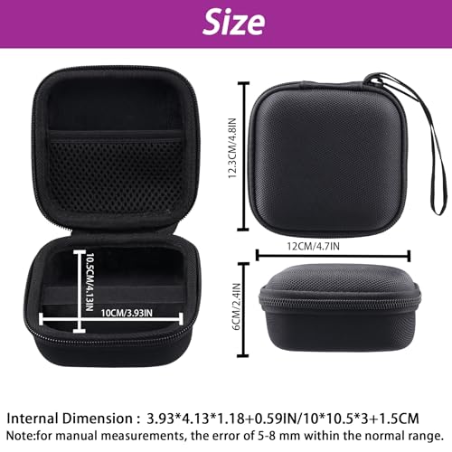Khanka Hard Case for Anbernic RG Rotate/RG34XXSP/RG35XXSP Retro,Black | EVA Hard Shell, Hand Strap Portability, Soft Interior Lining, Secure Custom Fit, Smooth Zipper Opening, Protective Case Only - style: Black