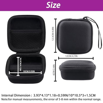 Khanka Hard Case for Anbernic RG Rotate/RG34XXSP/RG35XXSP Retro,Black | EVA Hard Shell, Hand Strap Portability, Soft Interior Lining, Secure Custom Fit, Smooth Zipper Opening, Protective Case Only - style: Black