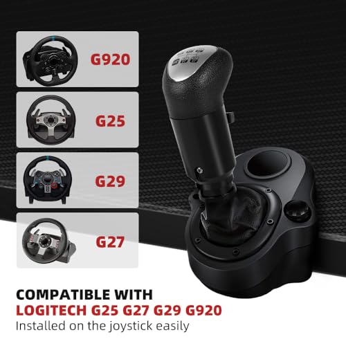 RASTP USB American Truck Simulator Shifter, Gearshift Knob for ATS & ETS2 Games Compatible with Logitech G27 G29 G920 Thrustmaster TH8A Fanatec SQ, PC Sim Racing Shifter (Style 3) - size: USB Gearshift Knob Style 3