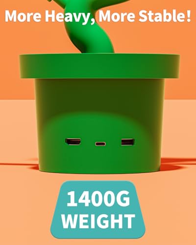Switch 2 TV Dock for Nintendo Switch2/1/OLED Docking Station with Cooling Fan, Chargering Dock for Switch 2/1 Joypads, Piranha Dock Duo with 4K 60Hz HD/USB 2.0/USB-C Ports, Cute Gaming Gift - color: Red&Green