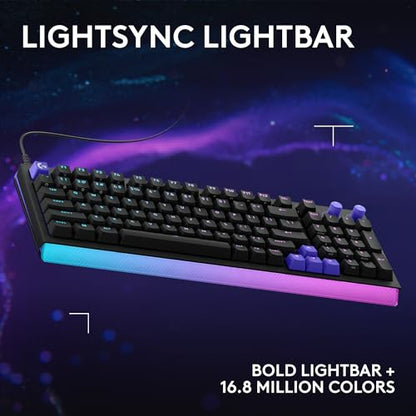 Logitech G512 X 98 TMR + Linear Switch Mechanical Gaming Keyboard - Black | Hot-Swappable 9x TMR Rapid Trigger + Linear Mechanical Switches, Gasket, PBT Keycaps, <8K, LIGHTSYNC RGB, for PC & Mac - color: Black, size: 98 percent, style: Linear Switches