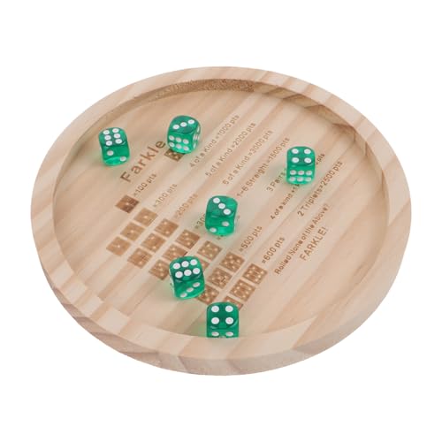 BESPORTBLE Wooden Dice Tray Compact Dice Storage Case for Family Board Games Party Dice Roleplaying Game Accessory Portable Solid Wood Essential