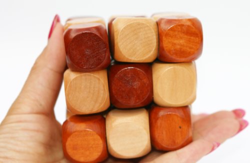Wooden Twist Cube IQ Puzzle, Brain Teaser Puzzle for Kids and Adults | Wooden brain teaser puzzle for children, teens and adults; ideal stocking stuffer, birthday gift or gift for men.