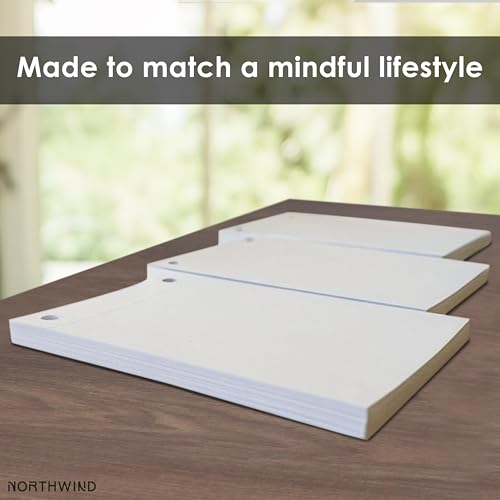 Northwind Personalized Leather Notepad Refill – Made in USA – Custom Monogrammed Full-Grain Desk Jotter with 100 Sheets – Refillable Memo Pad Holder – Personalized Gift for Men, Women, Office, Everyday Notes