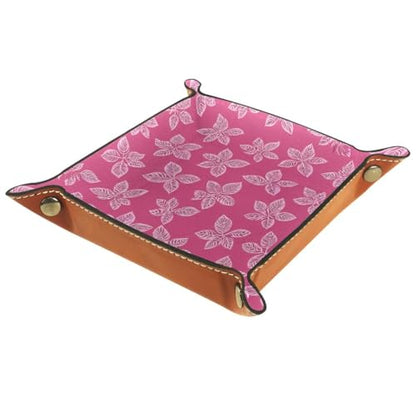 Pink Flowers Dice Tray Dice Rolling Tray Folding Dice Holder for Dice Games, Like RPG, DND and Other Table Games - color: Multi 18