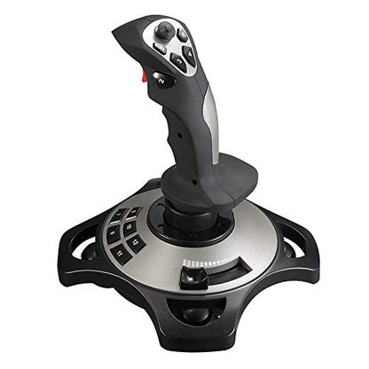Flight Simulator Controls Joystick,PC Joystick,Flight Stick,PC USB Game Controller with Vibration Function and Throttle Control, Wired Gamepad Flight Stick for TV PC Computer Laptop, Windows xp/7/8/10