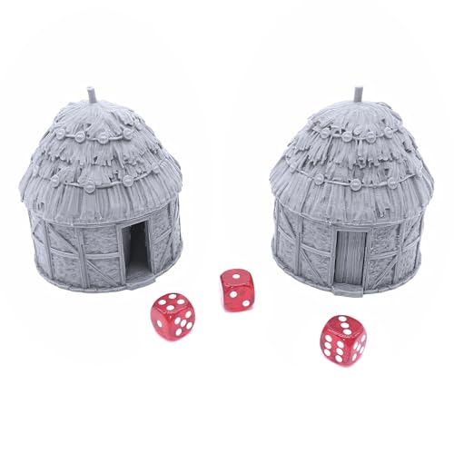 Small Round House by Printable Scenery, 3D Printed Tabletop RPG Scenery and Wargame Terrain 28mm Miniatures