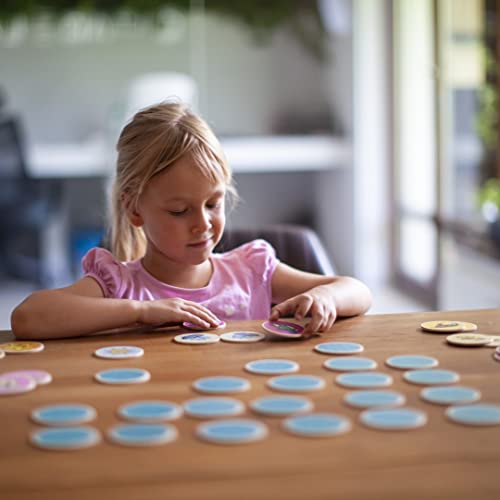 Montessori-Inspired Wooden Matching Game for Toddlers 2-4 Years - Durable, Scratch-Resistant 36 Card Set, Includes Carry Bag - Memory Game for Toddlers 2-4 Years - Cognitive Verbal Skills Development - size: First Words 36 cards