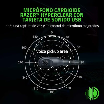 Razer BlackShark V2 Gaming Headset: THX 7.1 Spatial Surround Sound - 50mm Drivers - Detachable Mic - for PC, PS4, PS5, Switch, Xbox One, Xbox Series X|S - 3.5mm Audio Jack & USB DAC - Black
