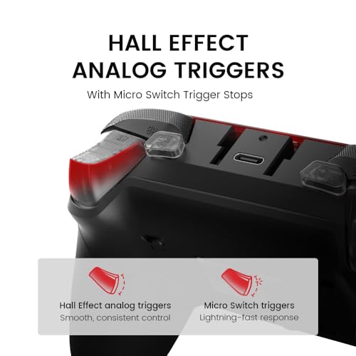 GameSir G7 Pro Wired Controller for Xbox Series X|S, Xbox One, Wireless Gamepad for PC&Android with TMR Sticks, Hall Effect Analog Triggers, 1000Hz Polling Rate, 3.5mm Audio Jack - Black - color: Black