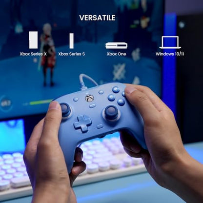 GameSir G7 SE Wired Controller for Xbox Series X|S, Xbox One & Windows 10/11, Plug and Play Gaming Gamepad with Hall Effect Joysticks/Hall Trigger, 3.5mm Audio Jack (Blue) - color: Blue