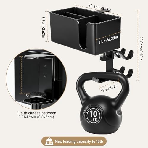5 in 1 Controller Holder - Desk Cup Holder and Headphone Hanger, Rotatable Under Desk Clamp Organizer Dual Gamepad Headset Stand Gaming Desks Accessories for Xbox, PS4, PS5, PC, Switch