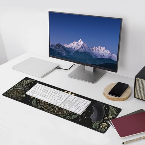 Extended Gaming Mouse Pad, Large Mouse Mat, XL Desk Pad for Keyboard and Mouse, Non-Slip Rubber Base & Stitched Edges for Gamer Office 31.5x11.8 in - color: 11