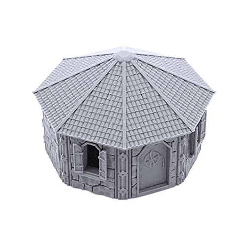 Dwarven House by Printable Scenery, 3D Printed Tabletop RPG Scenery and Wargame Terrain 28mm Miniatures