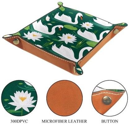 Lotus Swan Dice Tray Dice Rolling Tray Folding Dice Holder for Dice Games, Like RPG, DND and Other Table Games - color: Multi 17