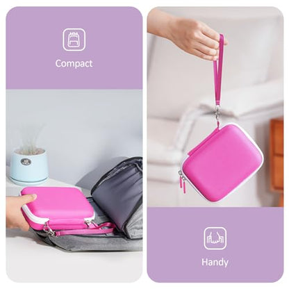 ProCase Hard Playing Card Game Carrying Case, Holds 300+ Cards -Pink | Travel Storage Box, Compatible with UNO, Five Crowns, SKYJO, PlayMonster and More Card Games, Case Only - color: Pink