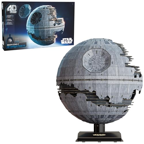 4D Build Star Wars Deluxe Death Star II Cardstock 3D Model Kit, Star Wars Gifts, Desk Décor for Fans & Collectors, 272 Pieces, 3D Puzzles, Gift Ideas for Ages 12 & Up - style: Deluxe Death Star II 3D 272 pcs