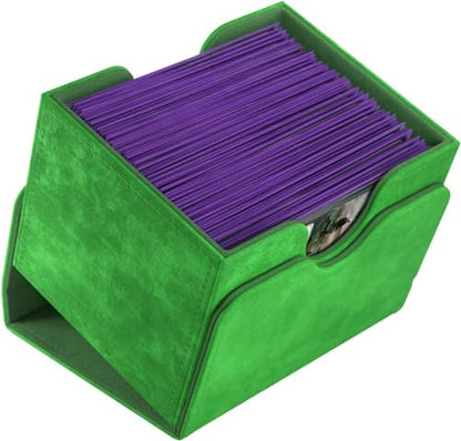 GameGenic Deck Box – Sidekick XL Green 100CT – Durable and Sturdy TCG, OCG, CCG Card Storage – Compatible with Pokemon, Yugioh, Commander, and MTG Magic: The Gathering Cards - color: Green