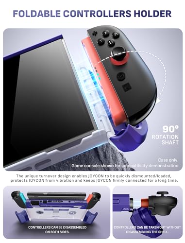 Mumba Blade Series Case for Nintendo Switch 2 [Dock Friendly] [Military-Grade Protection] Switch 2 Grip Protective Cover Shell, Quick-Release Joy-Con, Accessories for Switch 2 Controllers (Retro) - color: Retro