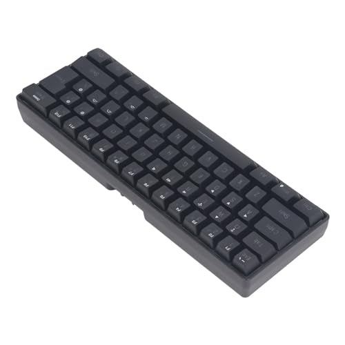 Semme 3 Mode Silent RGB Backlight Keyboard Wired Compatibility for Laptop Phone Tablet Gaming and Office Use (Black) - color: Black
