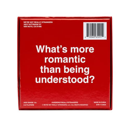 WE'RE NOT REALLY STRANGERS Couples Edition Card Game - 150 Conversation Cards for Couples - 2 Player Game for Memorable Date Nights & Game Nights, Ages 15+, 2 Players - style: Couples Edition