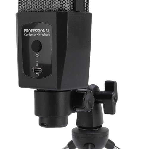 Versatile USB Computer Condenser Mic with Dynamic RGB Lighting for Live Streaming Podcast Studio Recording, Gaming Microphone with Tripod Stand