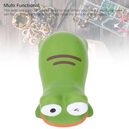 Cute Wrist Rest, PU Ergonomic Keyboard Wrist Rest, Cute Animal Pad Wrist Support for Office, Kawaii Office Supplies, Cartoon Design, Multi Functional (Frog) - size: Frog