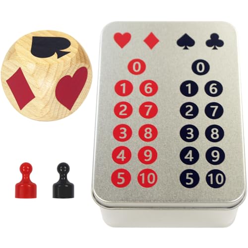 Euchre Marker Dice Cube (2 in) Scorer Board Playing Cards Scoreboard Marker Game Dice Indicator for Euchre Enthusiasts