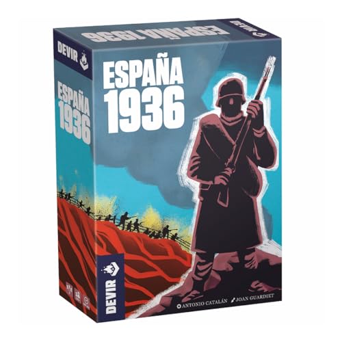 Devir - España 1936 Board Game, Historical War Strategy & Civil War Simulation Game, 2 Player Tactical Wargame for Teens and Adults, Ages 14+, 180 Playtime, (English/Spanish Version)