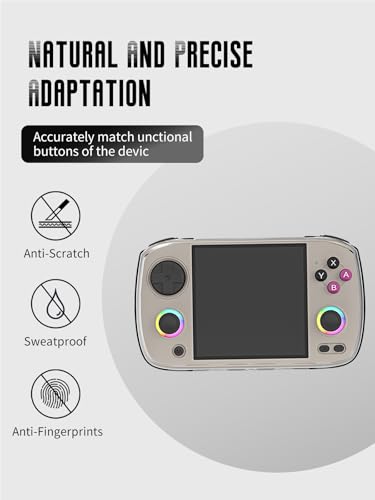 Clear Case for Anbernic RG CubeXX (Transparent) | Soft TPU Shockproof Cover Lightweight Easy to Install - color: Clear