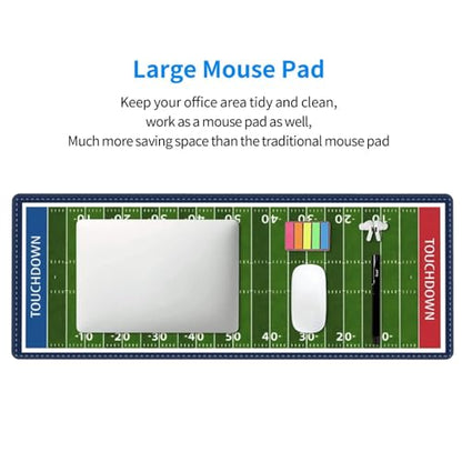 Football Field Gaming Mouse Pad, Extended Large Desk Mat (31.5 x 11.8 in), Non-Slip Rubber Base & Stitched Edges, Waterproof Mousepad for Office, Gaming, Work - color: 25