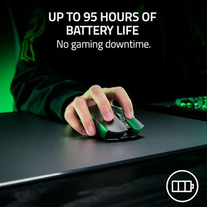 Razer Viper V3 Pro Wireless Esports Gaming Mouse: Symmetrical - 54g Lightweight - 8K Polling - 35K DPI Optical Sensor - Gen3 Optical Switches - 8 Programmable Buttons - 95 Hr Battery - Black - color: Black, style: 8000 Hz Polling