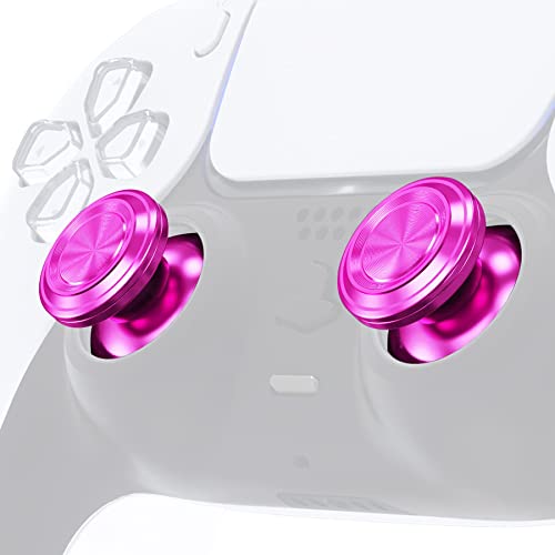 eXtremeRate Custom Purple Metal Thumbsticks for PS5 Controller, Replacement Aluminum Analog Stick Joystick for PS4 Controller - color: Purple