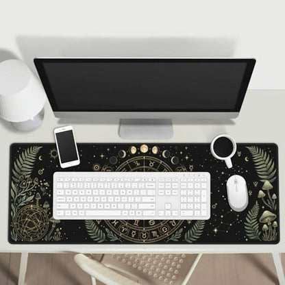 Extended Gaming Mouse Pad, Large Mouse Mat, XL Desk Pad for Keyboard and Mouse, Non-Slip Rubber Base & Stitched Edges for Gamer Office 31.5x11.8 in - color: 11