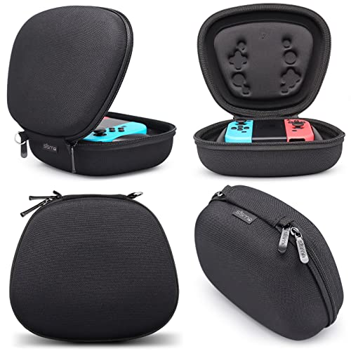 sisma Protective Case Compatible with Nintendo Joy-Con (L)/(R) & Grip, Hard Shell Switch Joycon Controllers Holder Portable Travel Carrying Bag -Black - color: Black - Fits Joy-Con & Grip