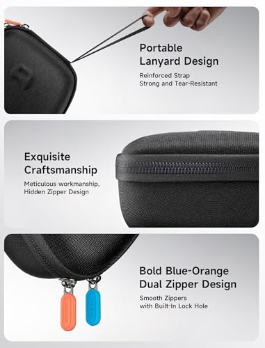 JSAUX Case for Nintendo Switch 2 Pro Controller, Travel Protective Case | Carry Case, Travel Protective Case, All-around Protection, Portable Carrying Bag, Black - color: Classic Style