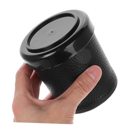 VICASKY 1set Low Noise Dice Cup Set Lid Mute Shaking Dice Holder for Parties Leather Design Comfortable Grip for Social Gatherings and Game