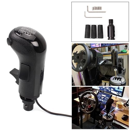 USB Truck Simulator Shifter Gearshift Knob Compatible with Logitech G29 G27 G25 G923 Steering Wheel PC Sim Racing Games Driving Force Shifter 18 Speed