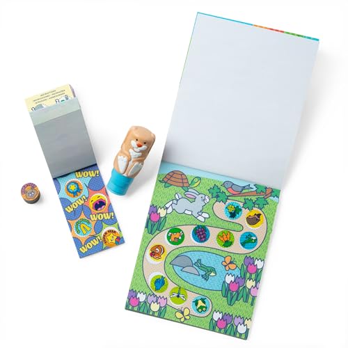 Melissa & Doug Sticker Wow!™ Bunny Bundle: 24-Page Activity Pad, Stamper, 500 Stickers, Mini Pad, Arts and Crafts Fidget Toy Collectible Character - color: Bunny, size: Bundle